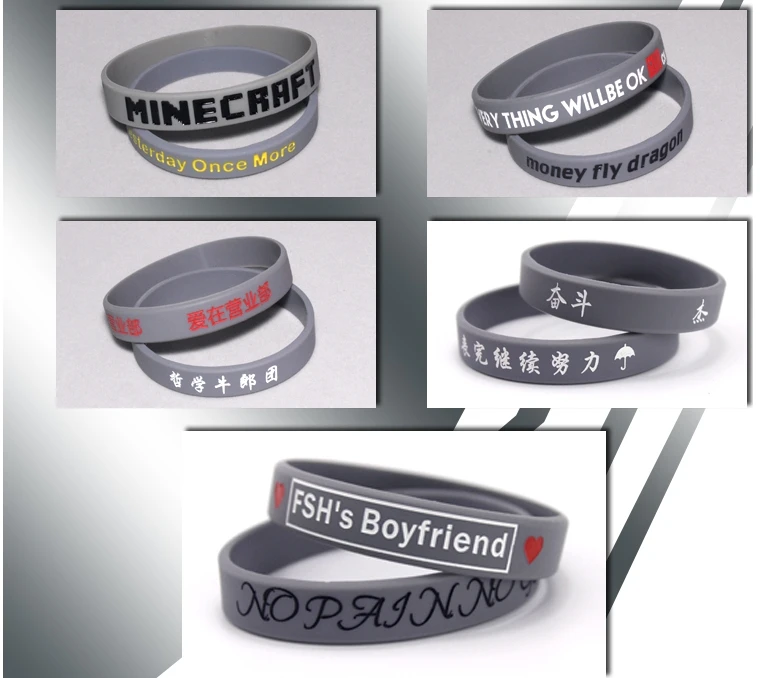 1 Stück graviert personal isierte benutzer definierte Armband sos id Armband Telefon nummer Silikon DIY Band für Geburtstags feier Ereignisse Anti-Lost – Detail 13