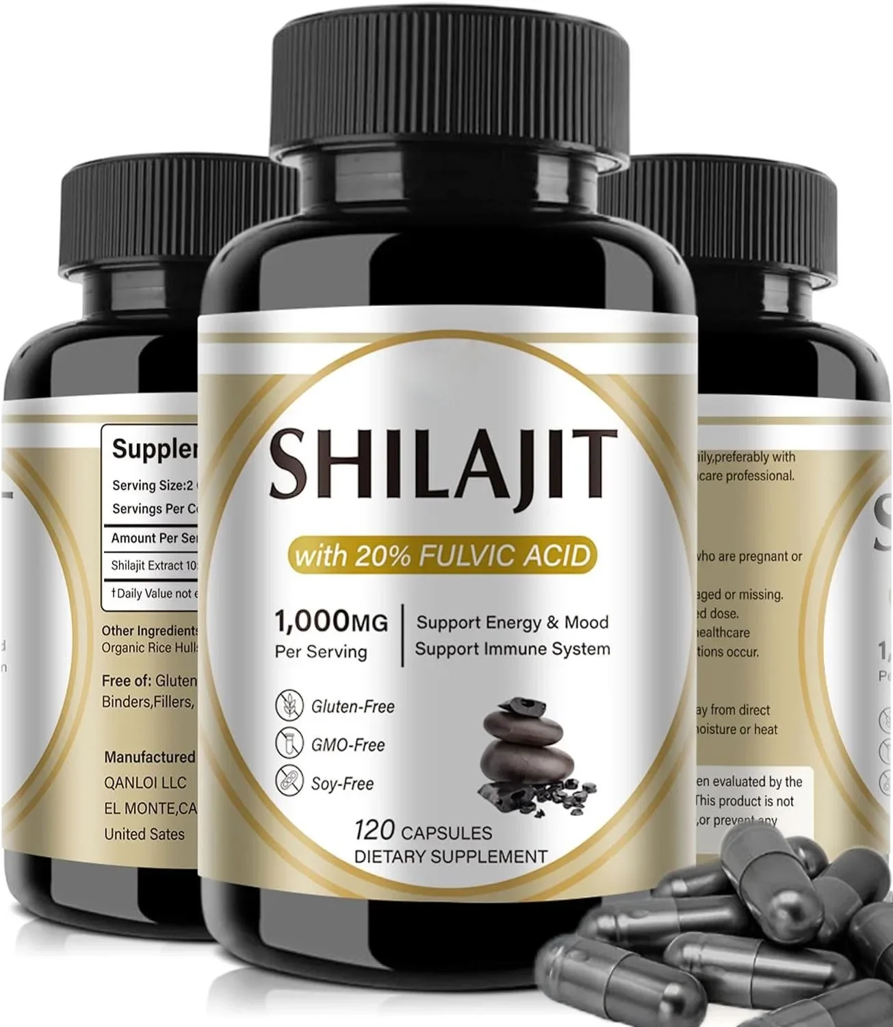 100% ORGANIC SHILAJIT CAPSULES