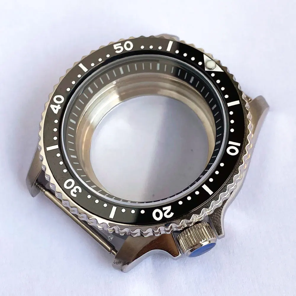 

41mm Stainless Steel Watch Case Fit NH35 NH36 ETA2824 Movement Bracelet Sapphire Glass 120 Clicks Rotating Bezel Watch Parts