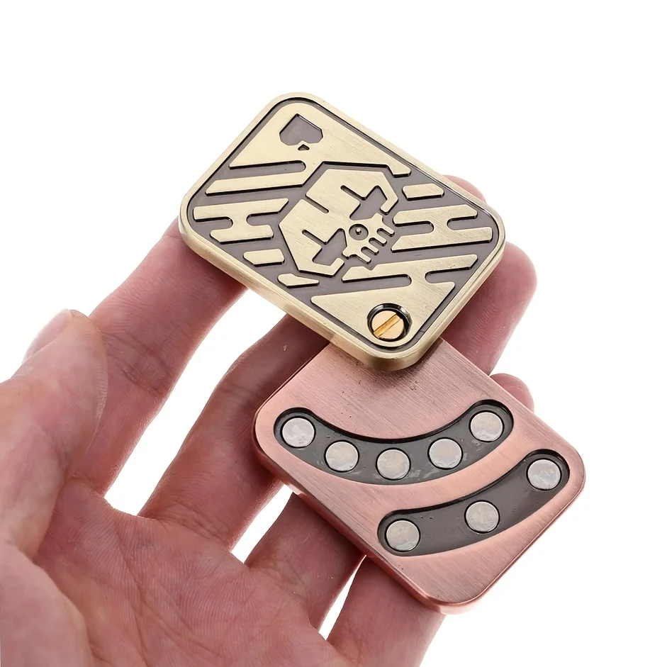 فيدجيت سبينر بوب حل جيروسكوبي ببصمة الإصبع لعبة بطاقة دفع لتقليل الضغط، ألعاب من الفولاذ المقاوم للصدأ هدايا للبالغين