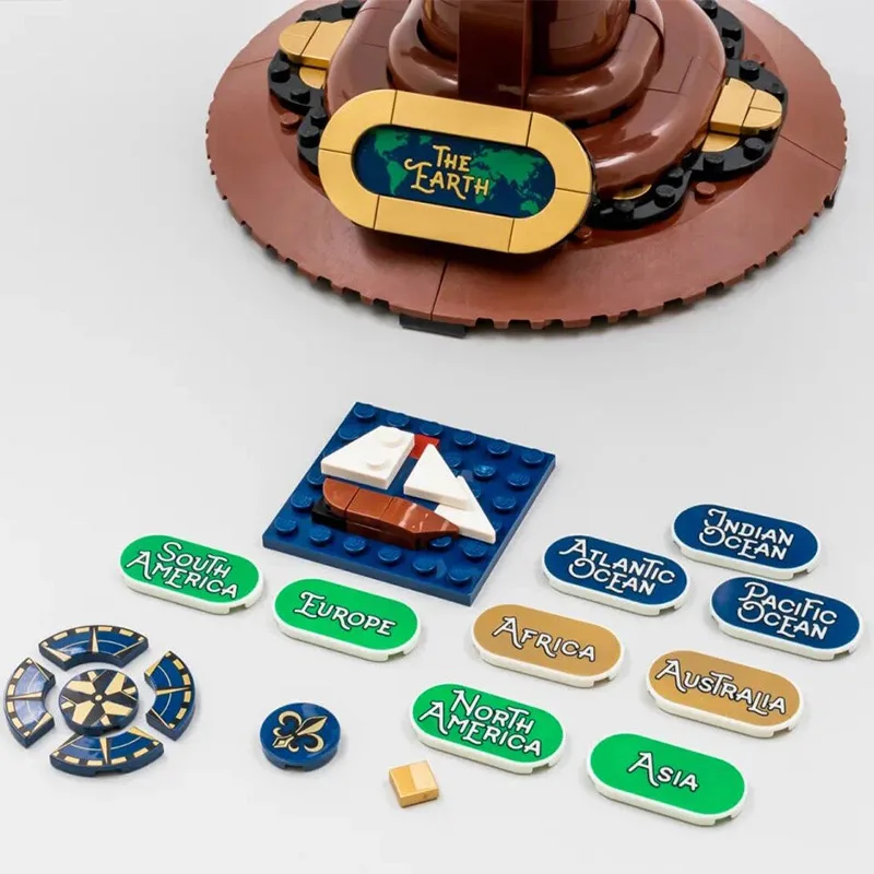 Nieuw Product 2585 STKS Creatieve Globe Kaart Model 21332 Bouwsteen Technologie MOC gebouw creatieve montage kinderen speelgoed geboorte
