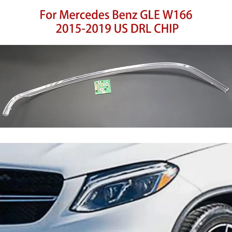 

For Mercedes-Benz Angel Eye White Light GLE W166 Ballast Repair Kit 15-2019 Light Guide Plate Car DRL CHIP American Light Guide