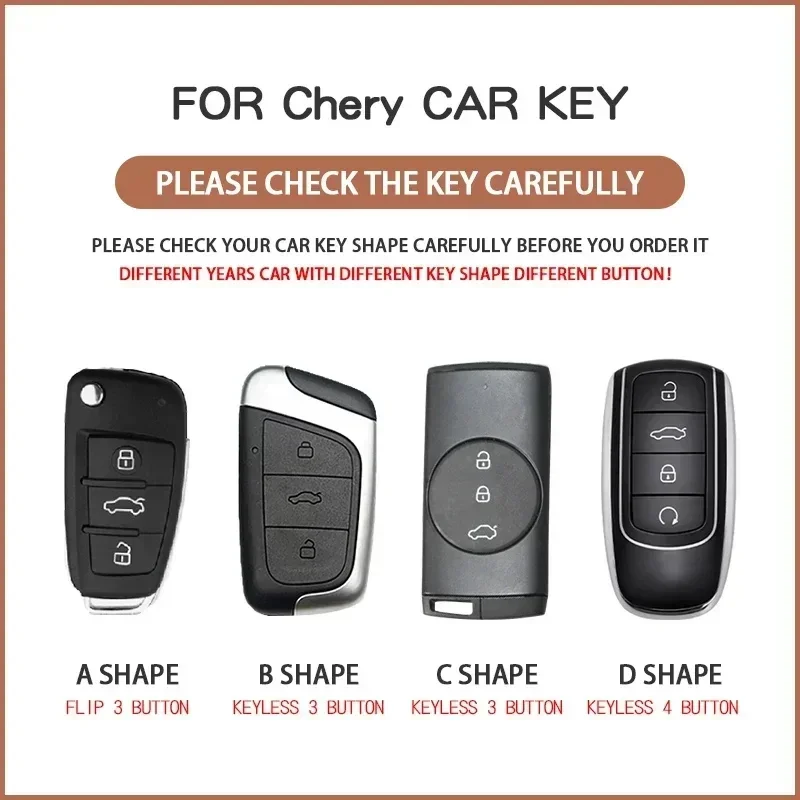 TPU Car Key Case Cover for Chery Tiggo 7 Pro 8 Pro Plus Exeed Tiggo 2 3x Arrizo 5 Pro Gx 5x EQ7 for Omoda 5 C5 Car Keyring