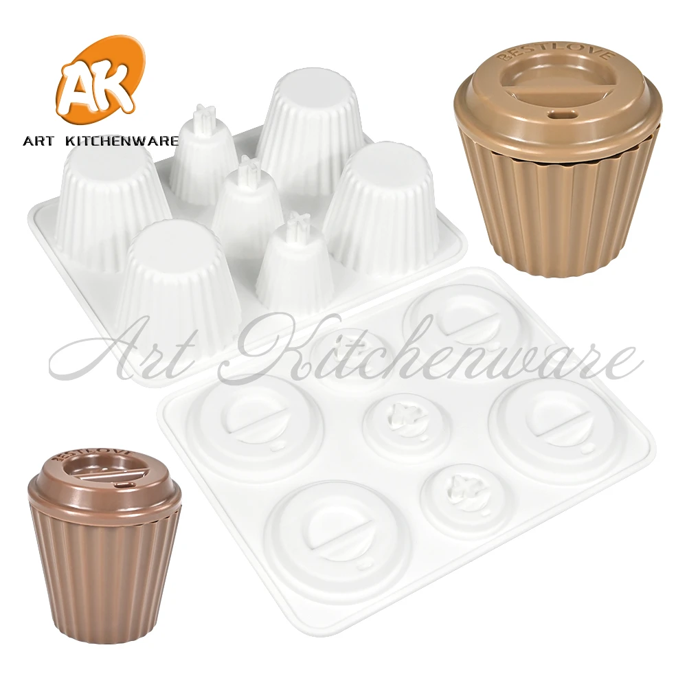 チョコレートムース用シリコンモールド,コーヒーカップデザイン,キャンディー,ケーキ,クッキー,カップケーキ,石鹸,長方形,正方形,DIY