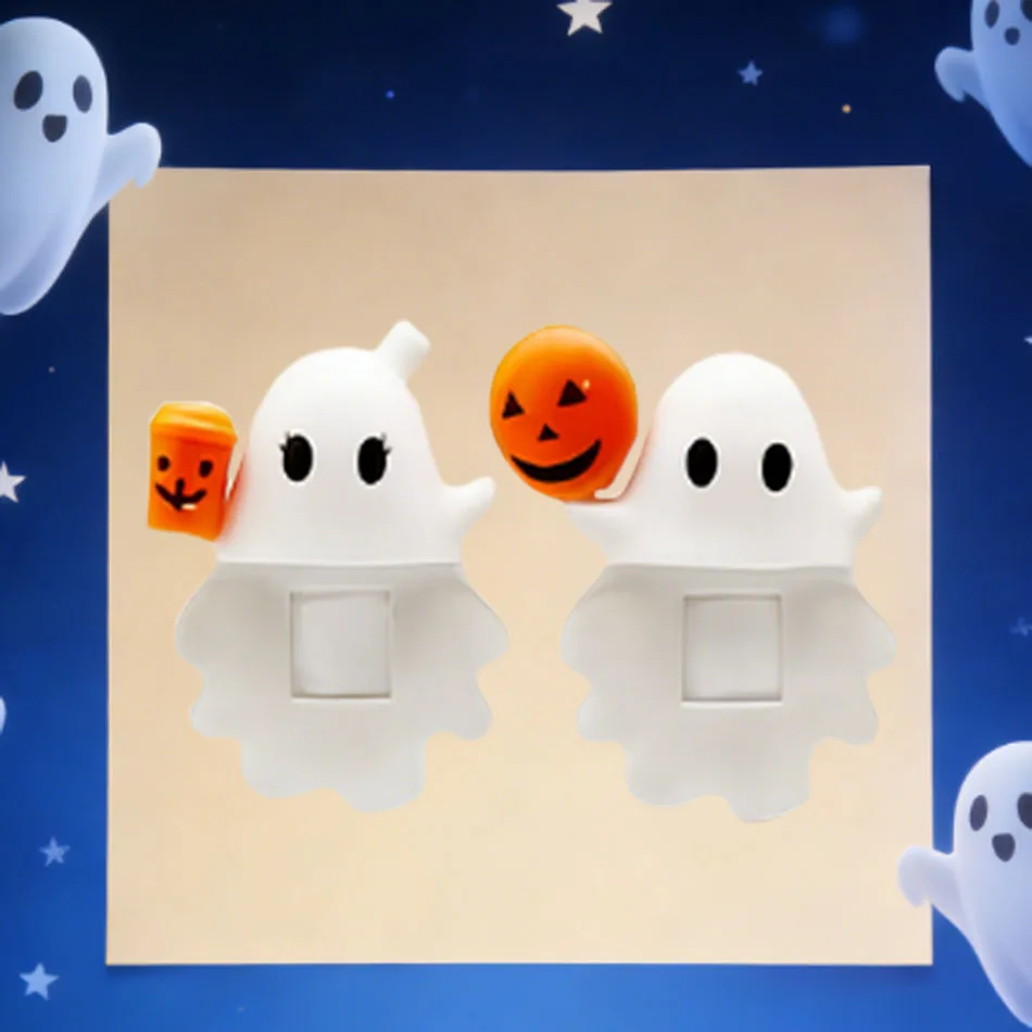 Mignon Halloween fantôme téléphone minuscule ornement Miniature Figurine accessoire cadeau boîte aveugle à collectionner Halloween téléphone décor boîte aveugle