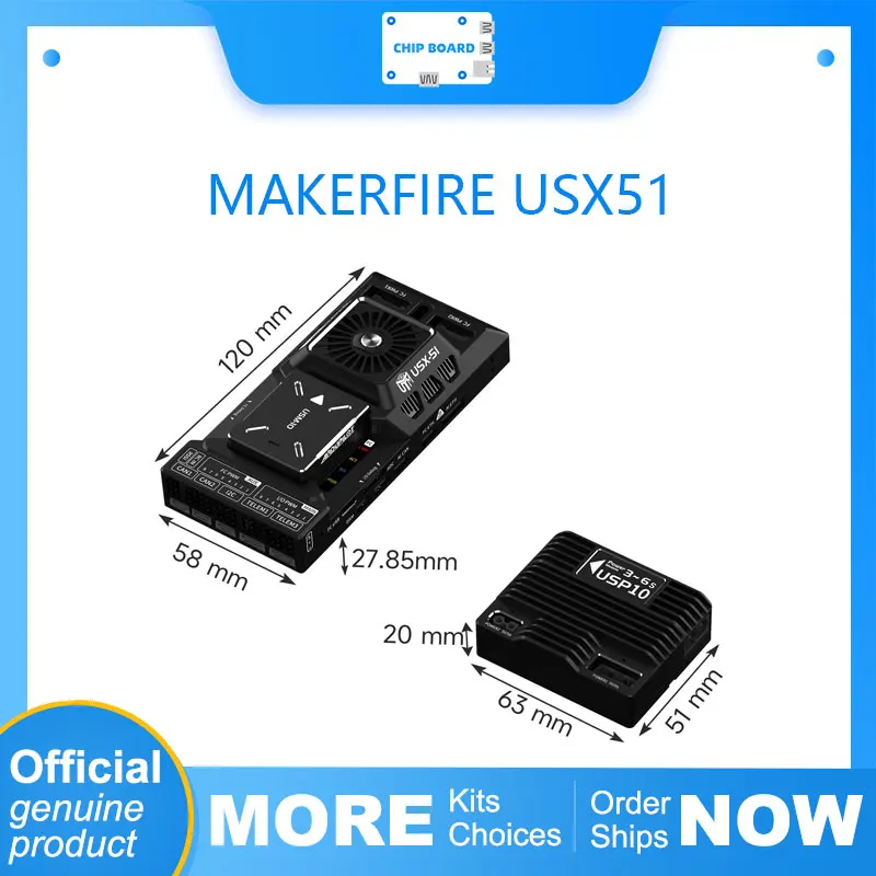 

Makerfire USX51 Pixhawk 6X Flight Controller with D-Robotics X5 10 TOPS AI Chip for Drones