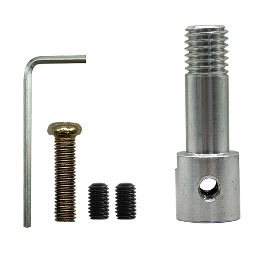 1Set Grinding Machine Conversion Adapter Shaft M10x1.5Thread For Lithium Grinder 775 Motor For 5mm Bearing Bore Hand Drill Chuck