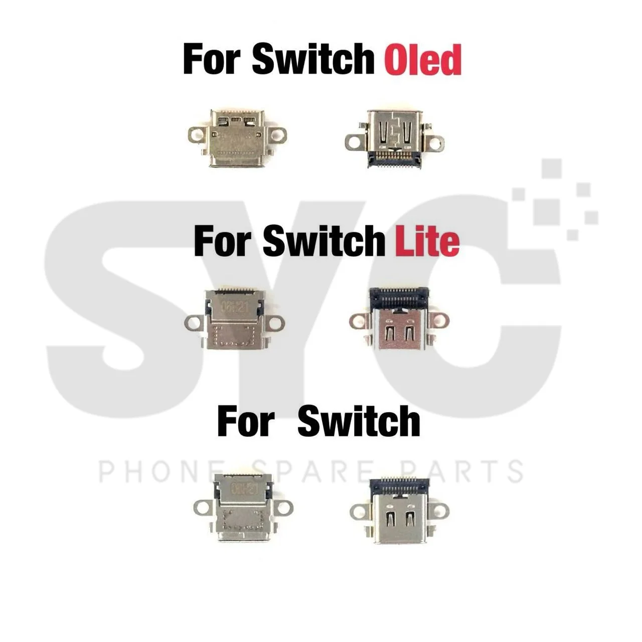 Original USB Charging Port Dock for Nintendo Switch NS Lite NS OLED Game Consoles Charging Socket Port Type-C Power Connector