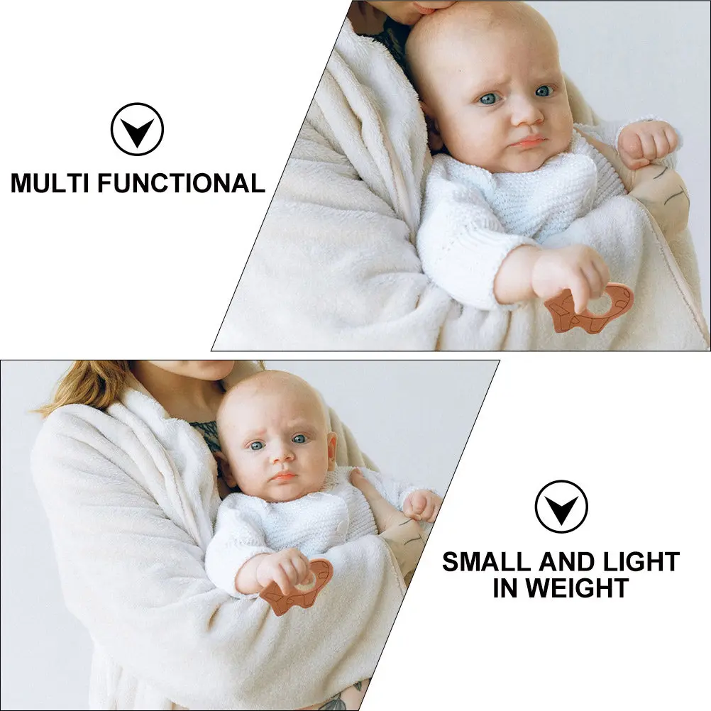 2 szt. Gryzak dla niemowląt w kształcie samolotu, wykonany z materiału spożywczego, wielofunkcyjne narzędzie do gryzienia dla dzieci, samodzielne uspokajanie i żucie.