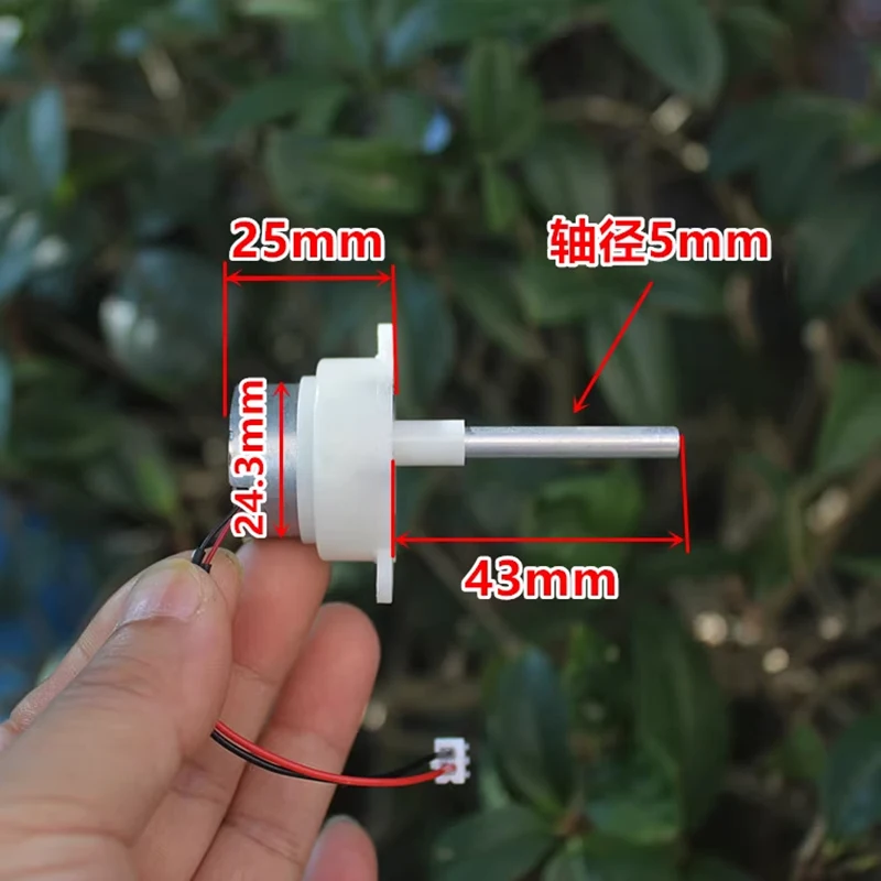 

43mm Long Shaft Mini 300 Plastic Gearbox Gear Motor DC 3V-6V 9RPM Slow Speed Micro 32mm Gear Reduction Motor DIY Hobby Toy Model