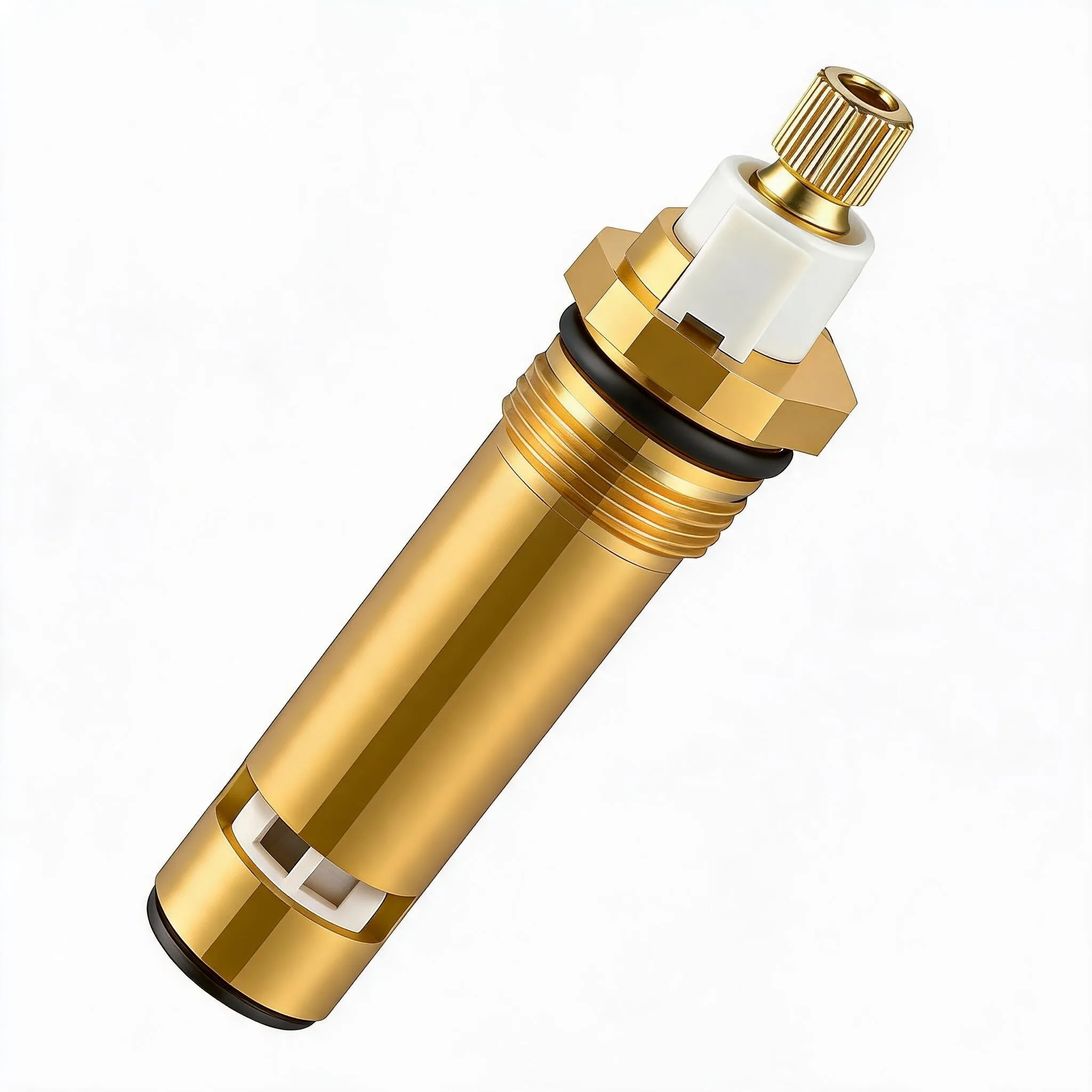Copper Faucet Cartridge Fits 910-035 Model Shower Bathtub Valve Replacement Long Lasting Leak Proof Fixtures Bathtub Accessories