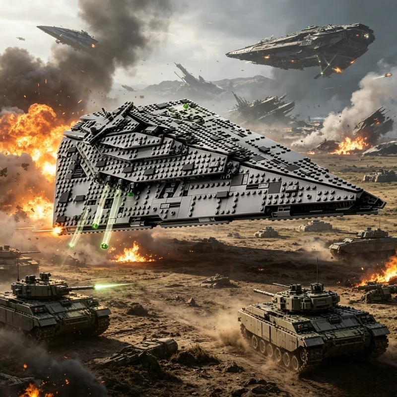 

Новая модель космического боевого корабля MOC, 1416 деталей, конструктор для дома, подарок для мальчиков