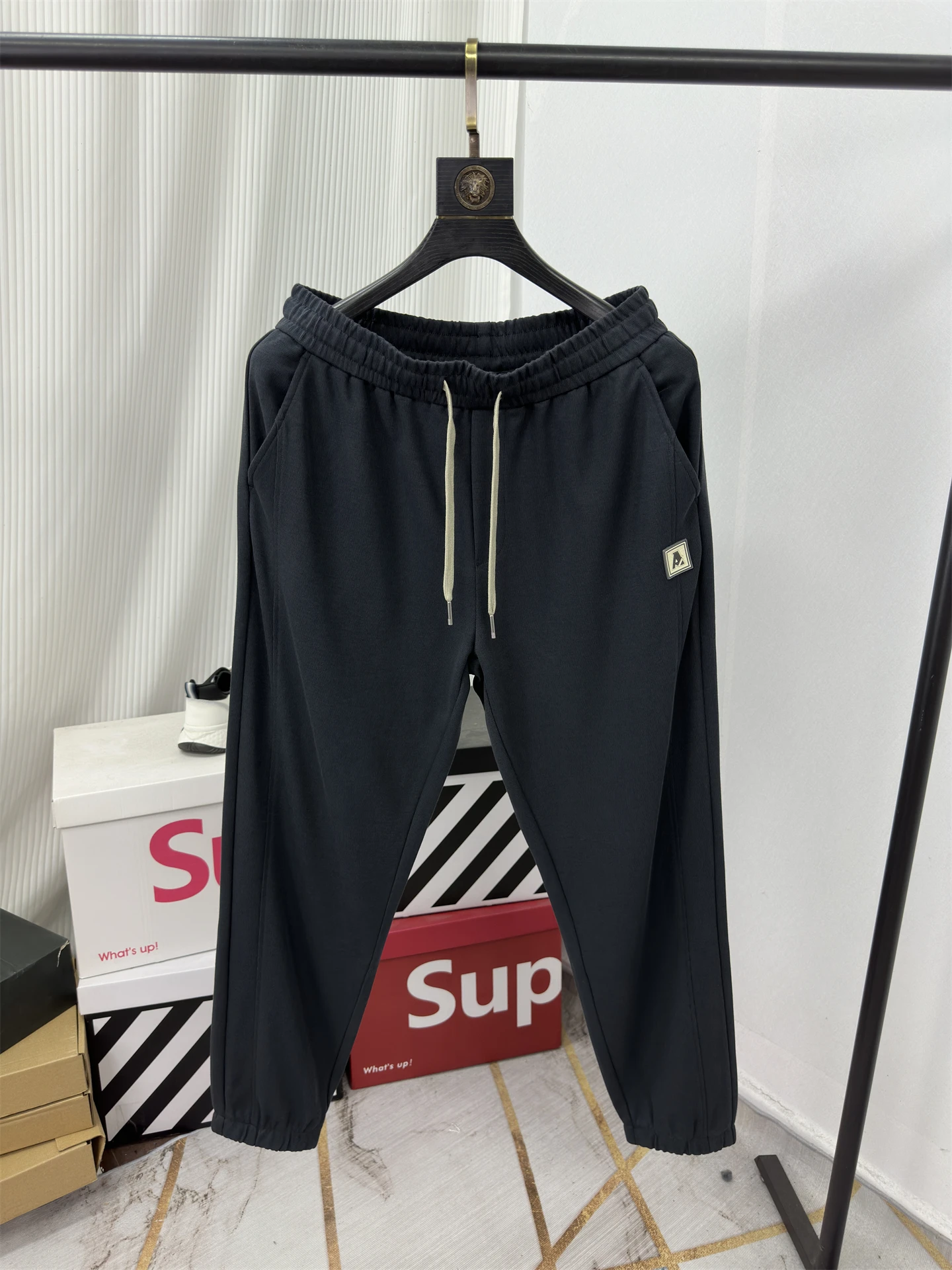 

Skin-Friendly Breathable Men's Casual Pants Straight Leg Nine-Tenths Thin Spring Summer Simple Match Straight Tube Sweatpants