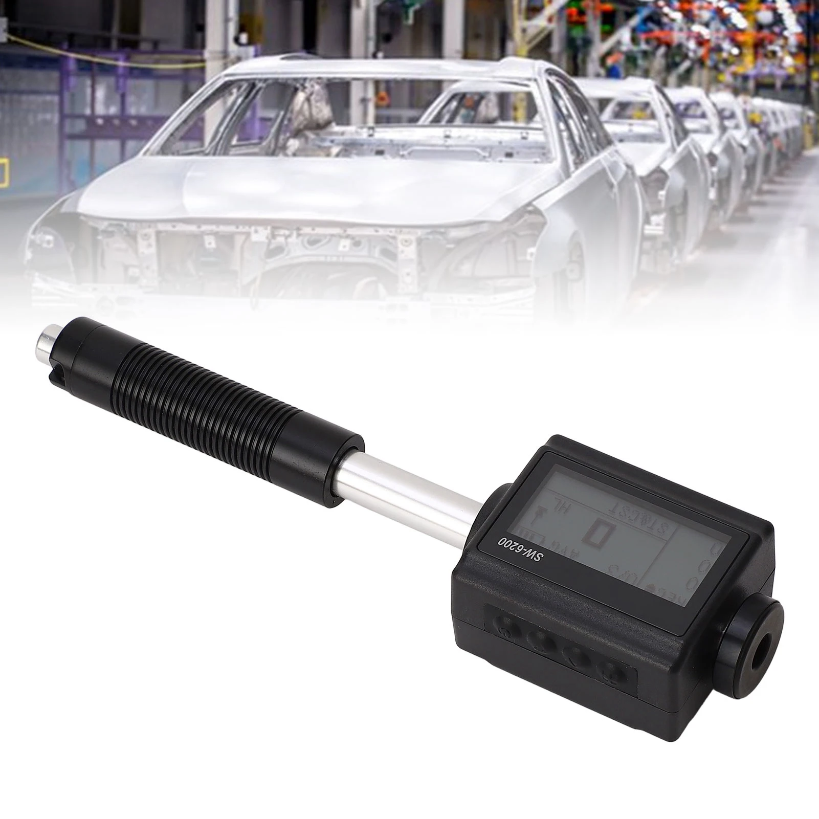 اختبار صلابة ليب 7 في 1 شاشة ديجيتال قلم معدني نوع اختبار صلابة ليب متر مقياس الصلابة المعدنية اختبار صلابة ليب