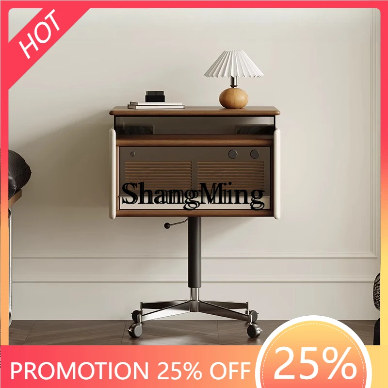 FG good-looking  solid wood lifting rotating sofa side several bedside storage side cabinets