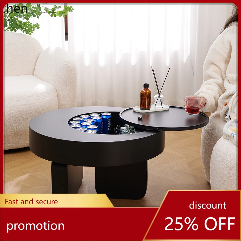 

HXL small apartment coffee table living room mobile small tea table light and minimalist small coffee table