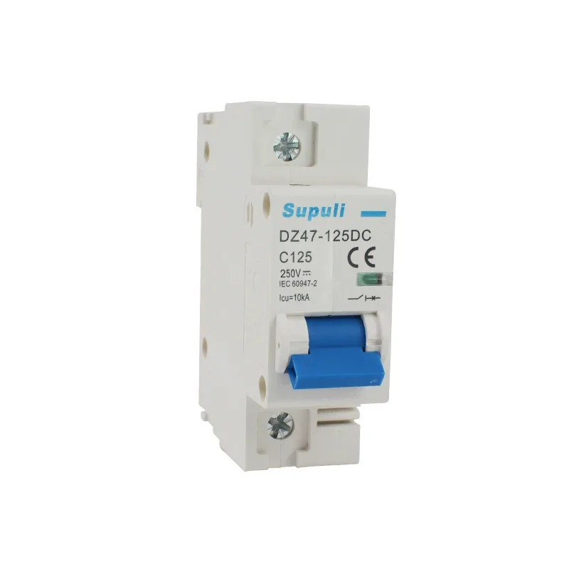 DC Circuit Breaker 1Pole 125A 250V MCB DC breaker With CE Certification