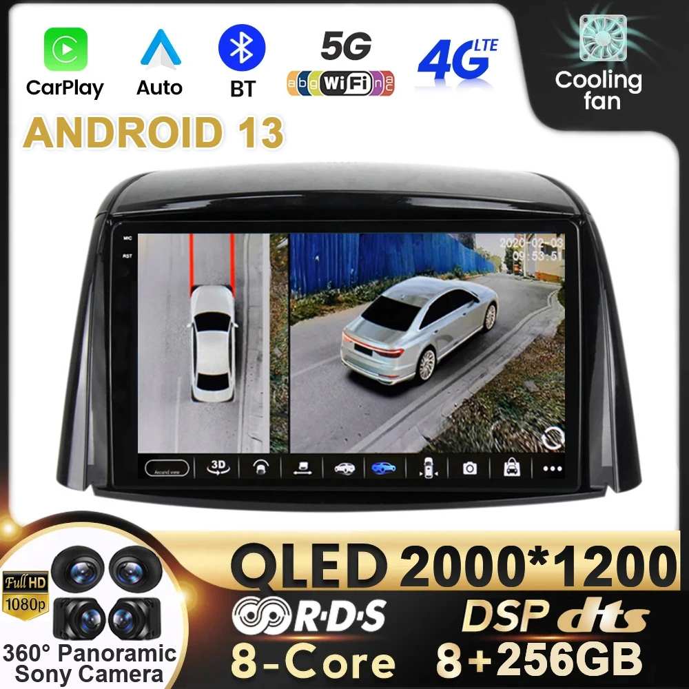 

Android 13 For Renault Koleos 2008 - 2016 Carplay Android Multimedia Navigation Video Wireless 4G Player GPS No 2din DVD Auto BT