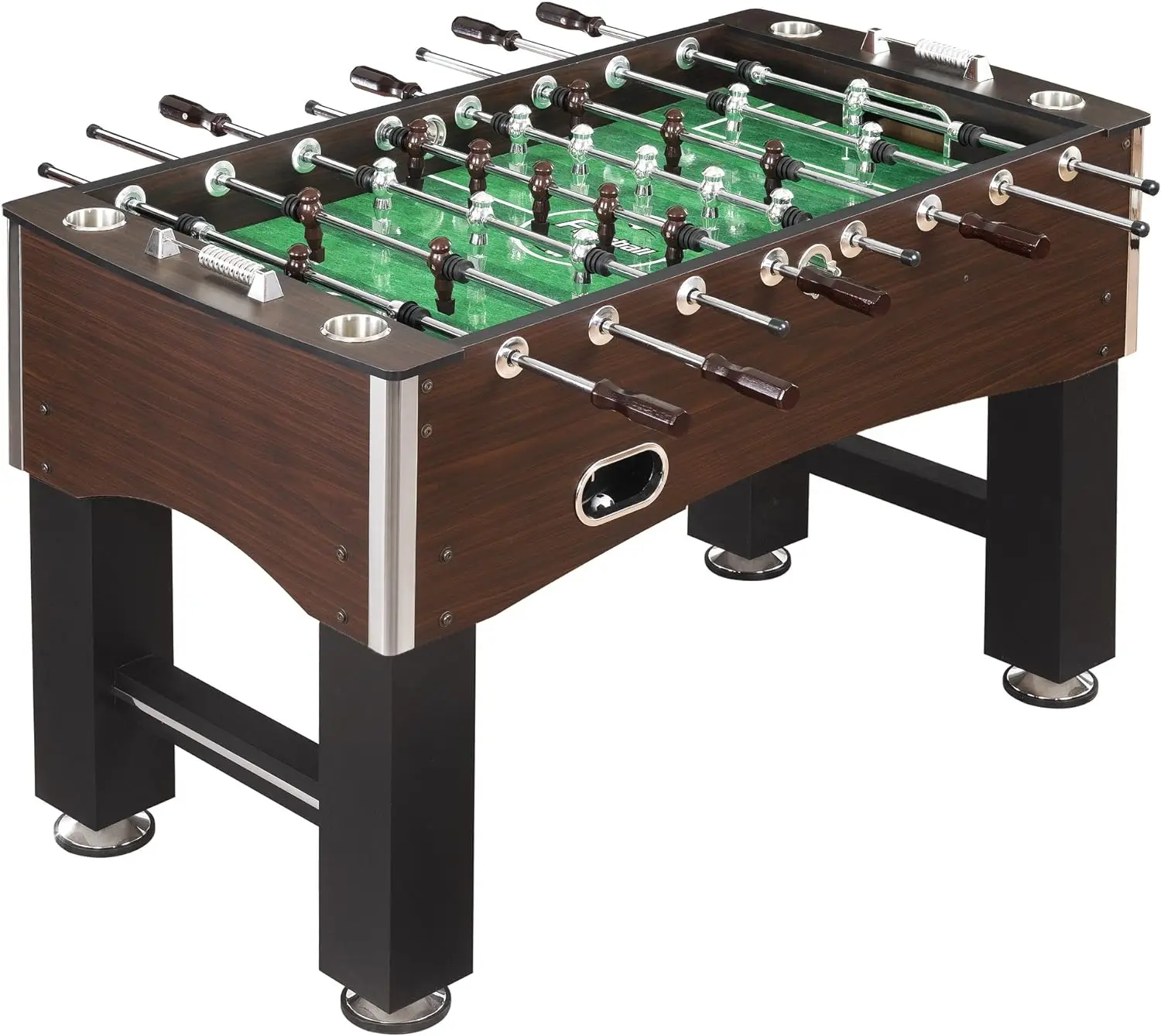 

Hathaway 56-Inch Primo Foosball Table, Family Soccer Game with Wood Grain Finish, Analog Scoring and Free Accessories