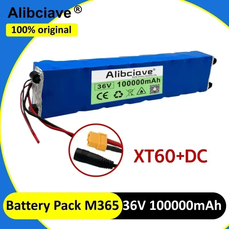 Paquete de batería para patinete eléctrico 10S3P, 36V, 100000mAh, 36v, 18650 litio, M365