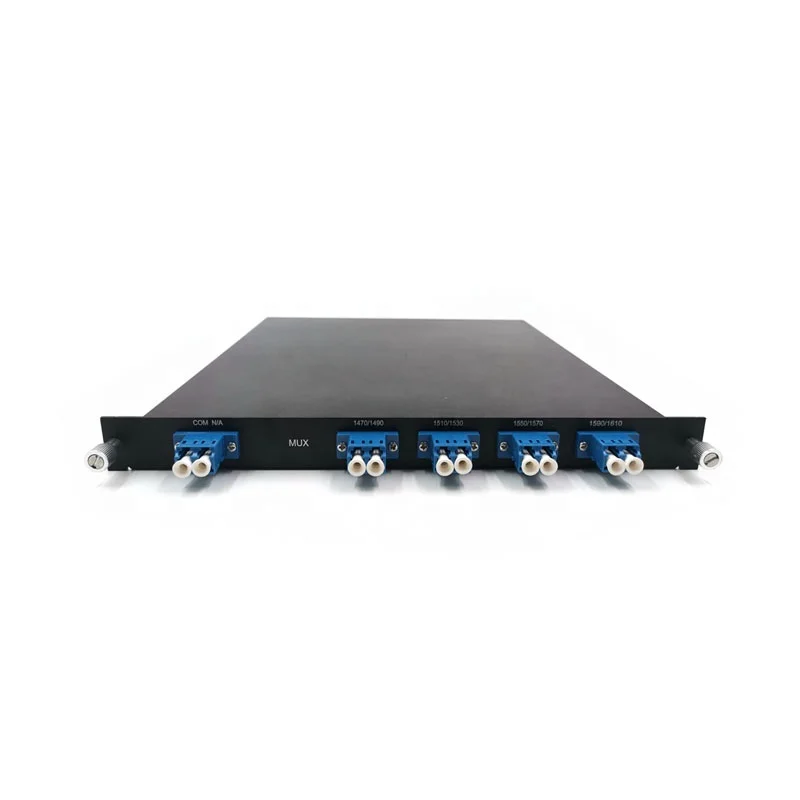 Fiber optical 8CH  CWDM Module  mux demux mutiplexer 1470-1610nm 1U rack mount cwdm mutiplexer  for 5G data center