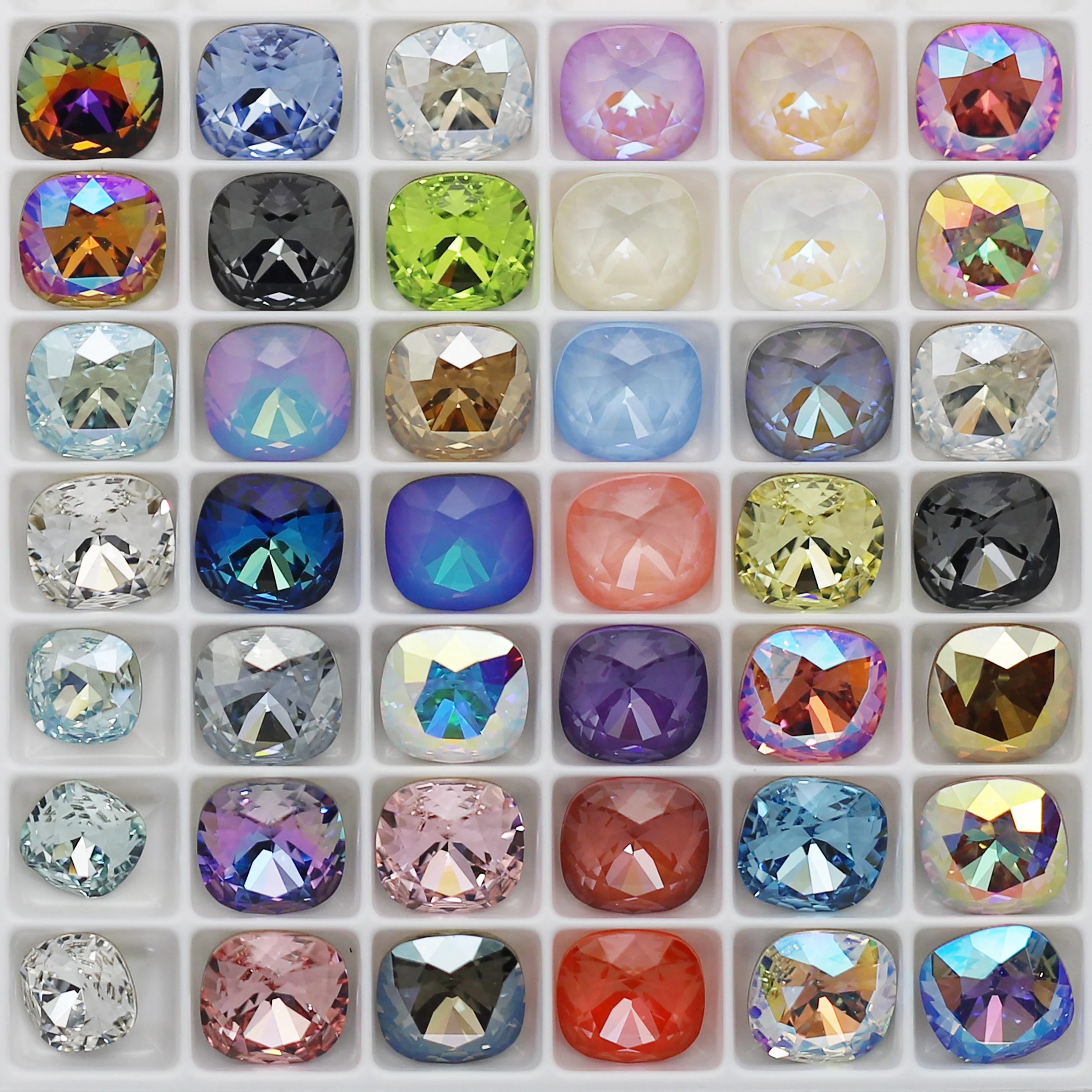 K9 corte de cojín 5A diamantes de imitación sueltos de cristal Pointback diamante accesorios adhesivos para decoración de uñas cristales DIY joyería hacer piedras