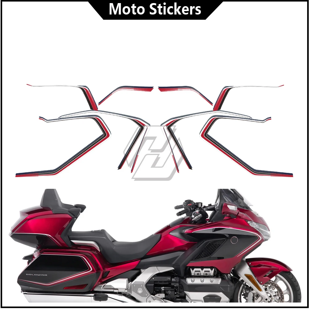 Motocicleta Touring Graphic Decal Kit, Case para Honda Goldwing GL1800 2018-2020