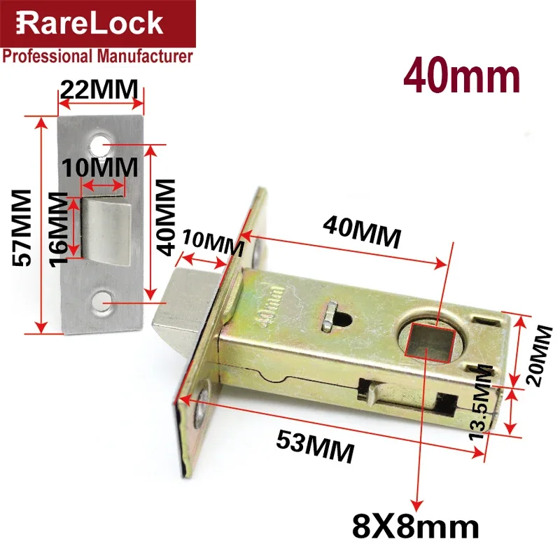 Door Handle Lock Cylinder 4Sizefor Bathroom Bedroom Iphone Case Shop Door Hardware Accessories DIY Rarelock MMS467 H