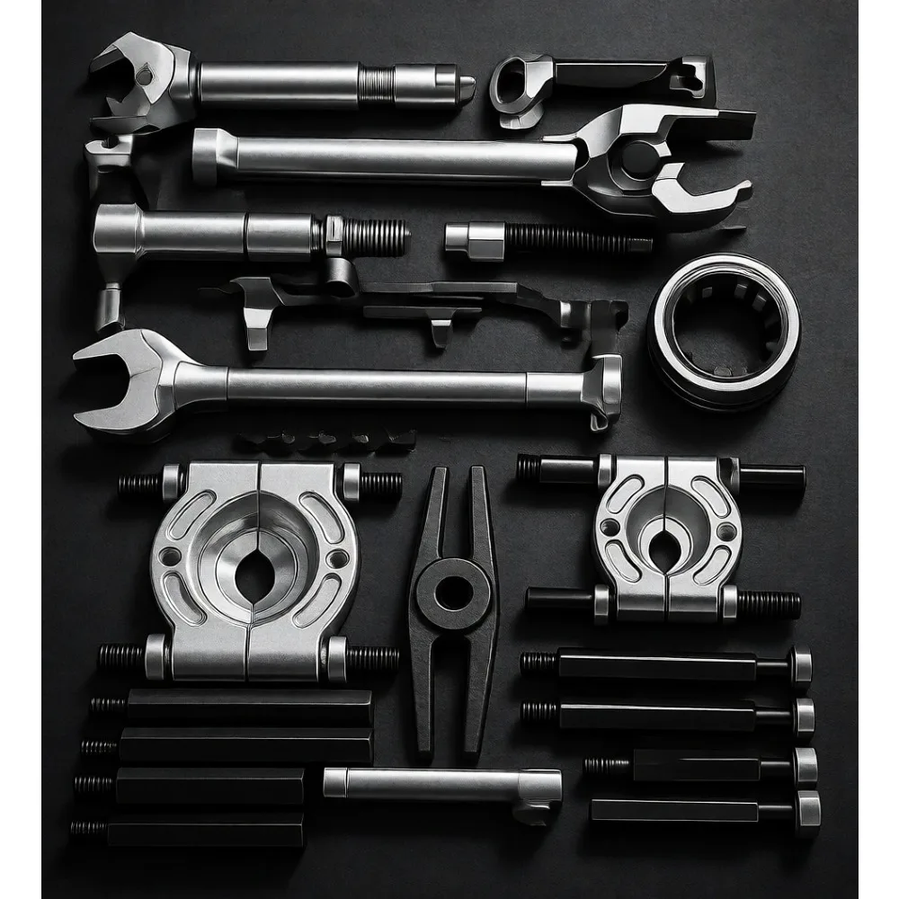 

Набор съемников подшипников на 14 предметов, 5 тонн, для снятия ступиц колес и осей, с 2-х и 3-дюймовыми захватами, сверхмощный разделительный инструмент