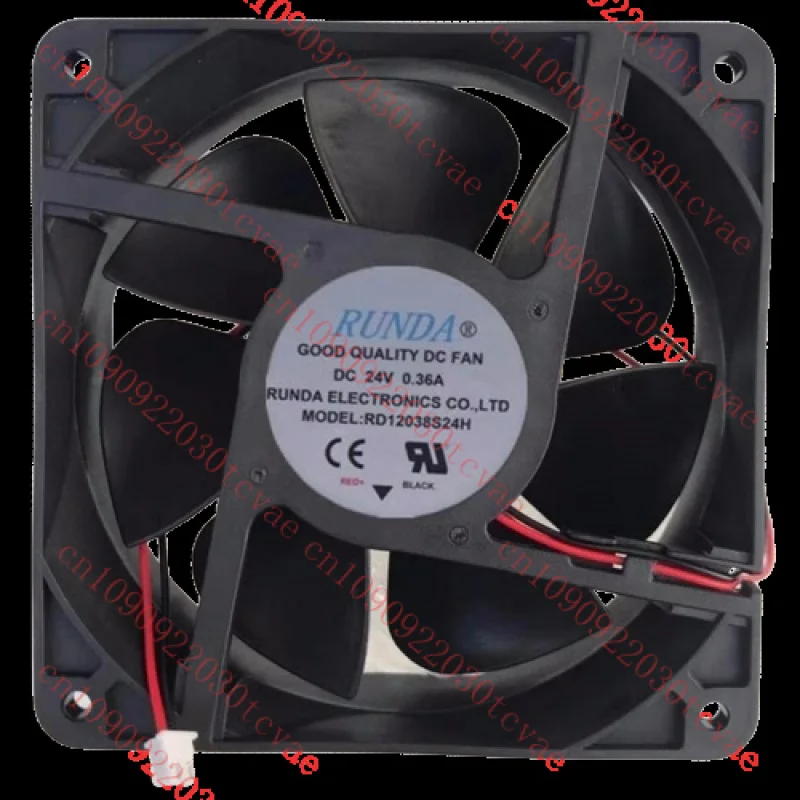 

НОВИНКА для RUNDA RD12038S24H DC 24 В 0,36 А 120x120x38 мм 2-проводной серверный квадратный вентилятор