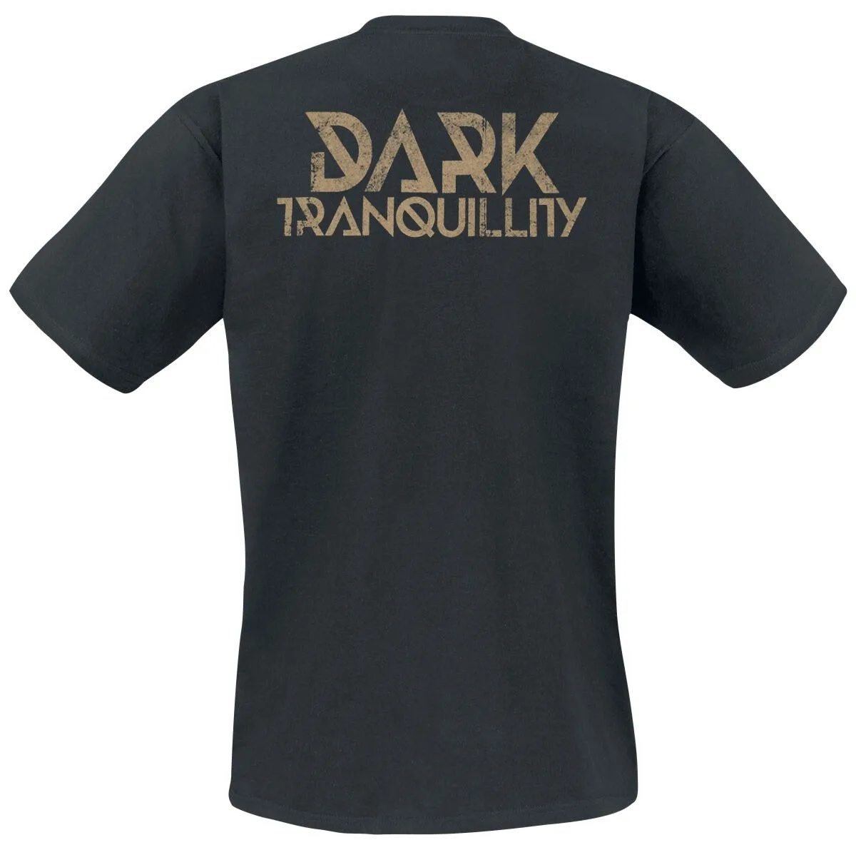 Dark Tranquillity Flame Sun Symbol Double Sided Print T Shirt, 100% Cotton Casual Neutral Tee, Melodic Death Metal Streetwear