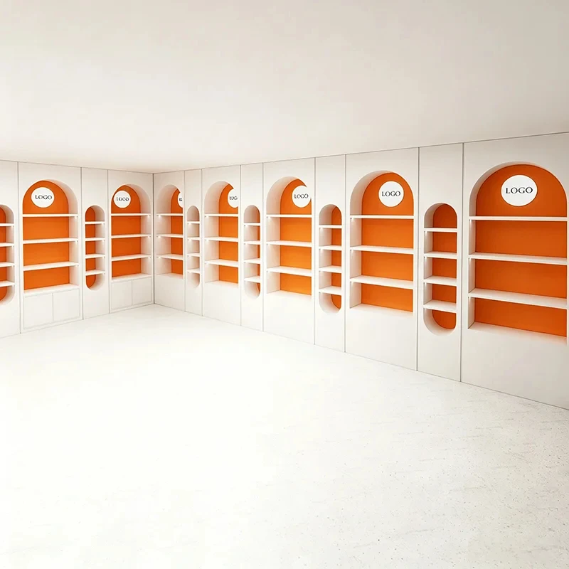 custom.Customized cosmetic and beauty salon display cabinets、Bag and shoe display rack，Suitable exhibition halls、Shopping ma