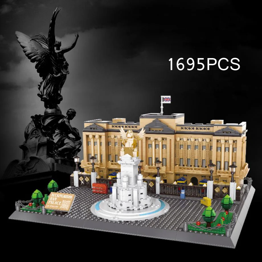 

Creative England London Build Block Buckingham Palace Construction Model Brick Historical Cultural Architecture Toy Collection