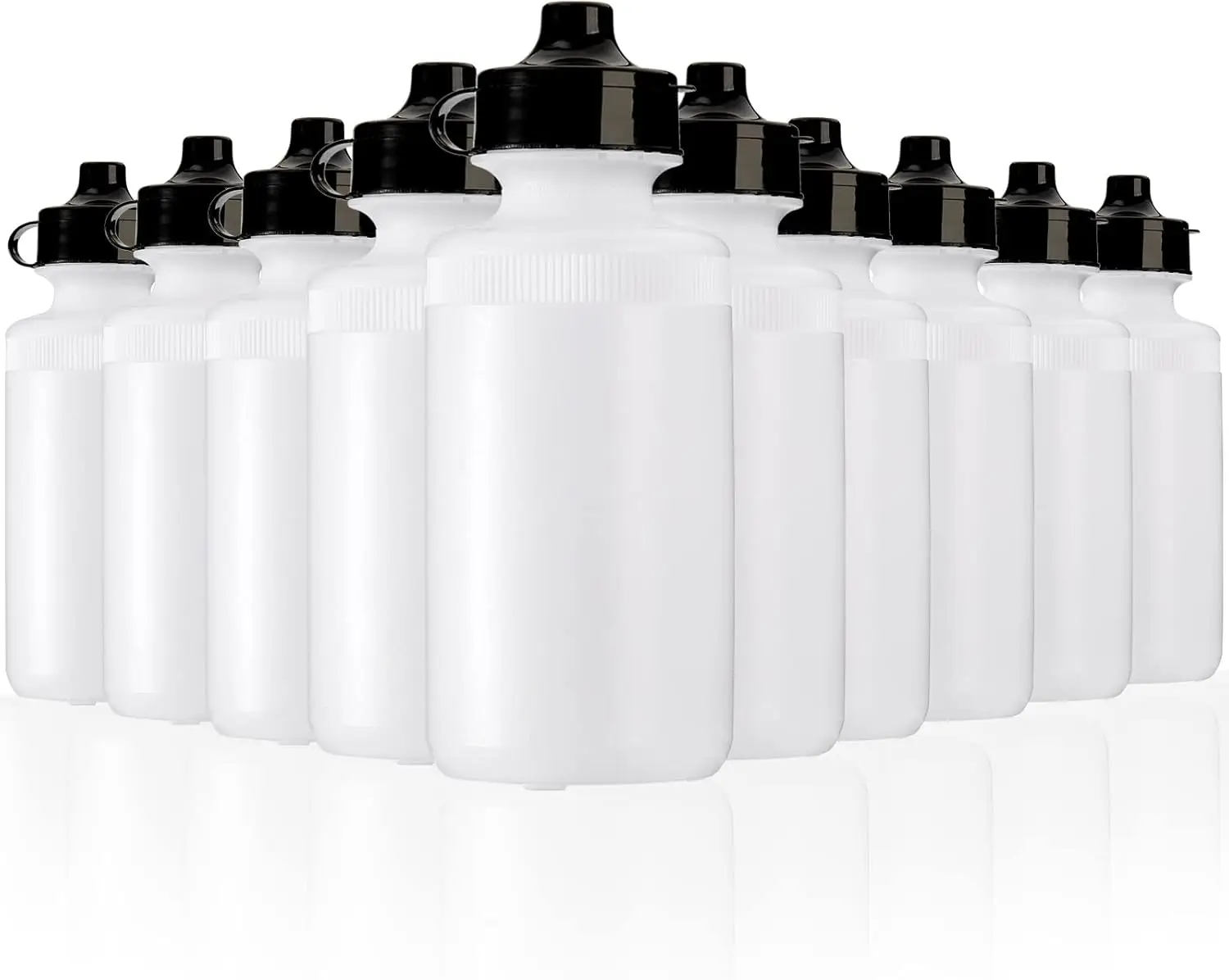 

10 упаковок спортивных бутылок для воды на 21 унцию, бутылки без BPA с выдавлительной крышкой, многоразовый подарок для фитнеса и команды