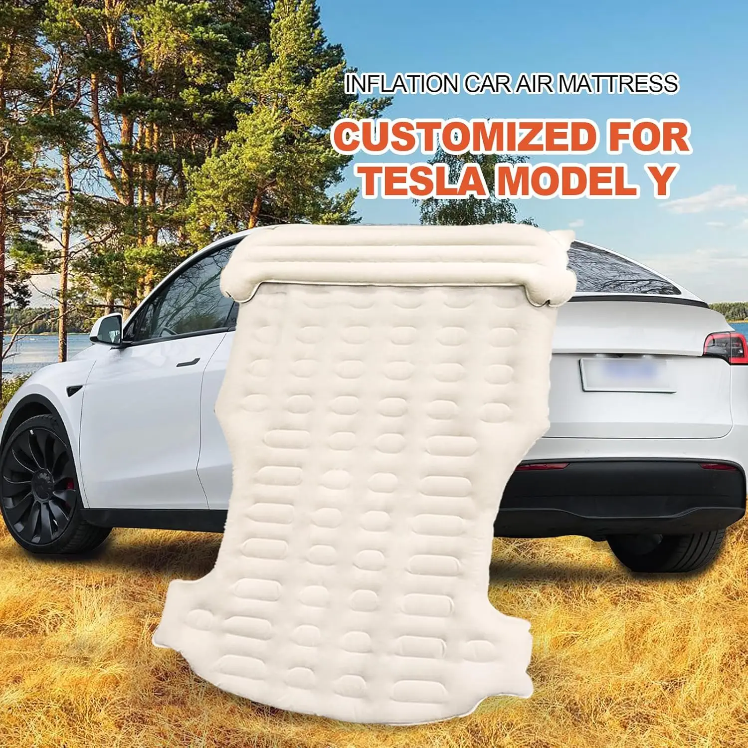 مرتبة قابلة للنفخ للطراز Y 2020-2023 مع مضخة ومسند للرأس #6