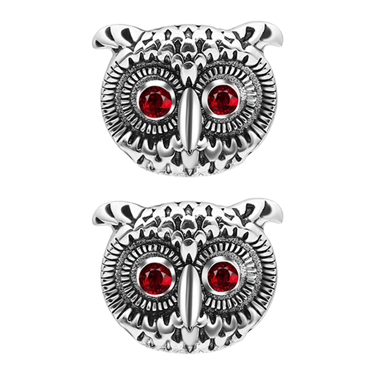 European and American Owl Cufflinks Man Tie Copper Button down Shirts for Men Suits