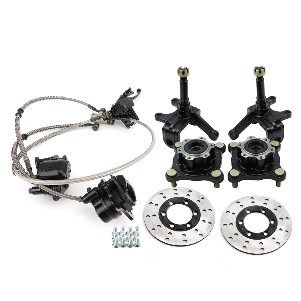 

Передний гидравлический тормоз, рулевая стойка, поворотный кулак, комплект ступицы колеса для 150cc 200cc 250cc электрический ATV UTV Quad Go Kart Buggy