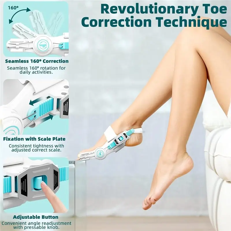 【STOKED】 Corretor de joanete separador de dedo grande para mulheres e homens, dispositivo de correção de joanetes ortopédico antiderrapante