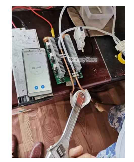 Tapless 6-tube ZVS High Frequency Induction Heating Machine 3000W 50A  Quenching Module DIY Kit