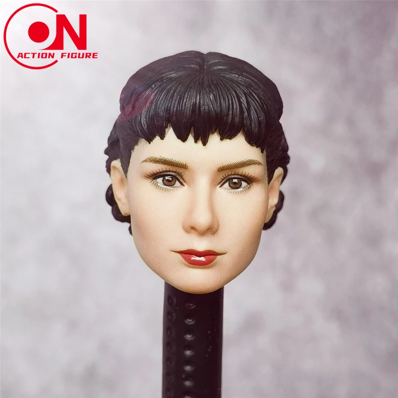 Accesorios de figuras femeninas a escala 1/6, cabeza esculpida de Audrey Hepburn para muñecas de figura de acción de 12 ", juguetes modelo