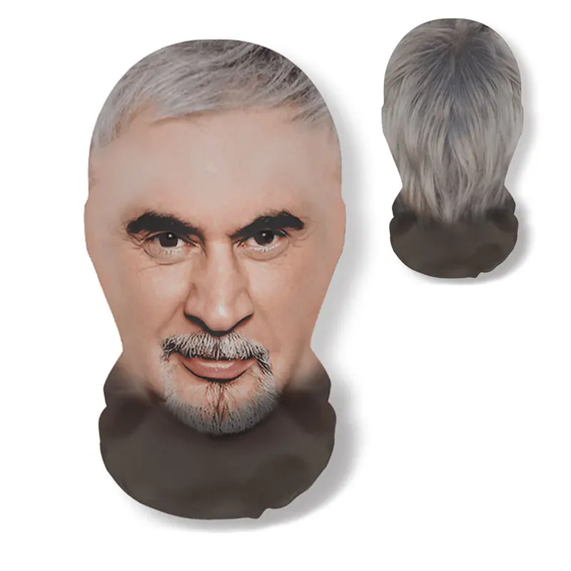 3D-gedruckte Maske für echte Personen, lustige 360-Grad-Vollgesichtsmasken, Cosplay, Internet-Promi-Requisiten, elastische Mesh-Sturmhaube, Kopfbedeckungen