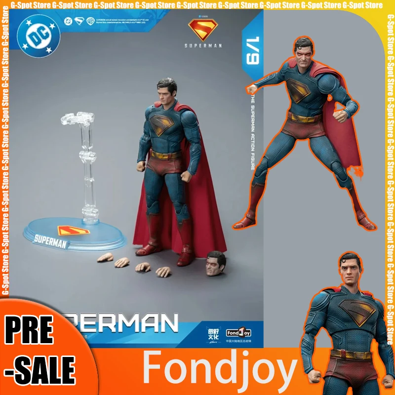 Fondjoy batalha danificada superman figura de ação dc liga da justiça figuras detetive quadrinhos superman modelo estátua móvel brinquedos