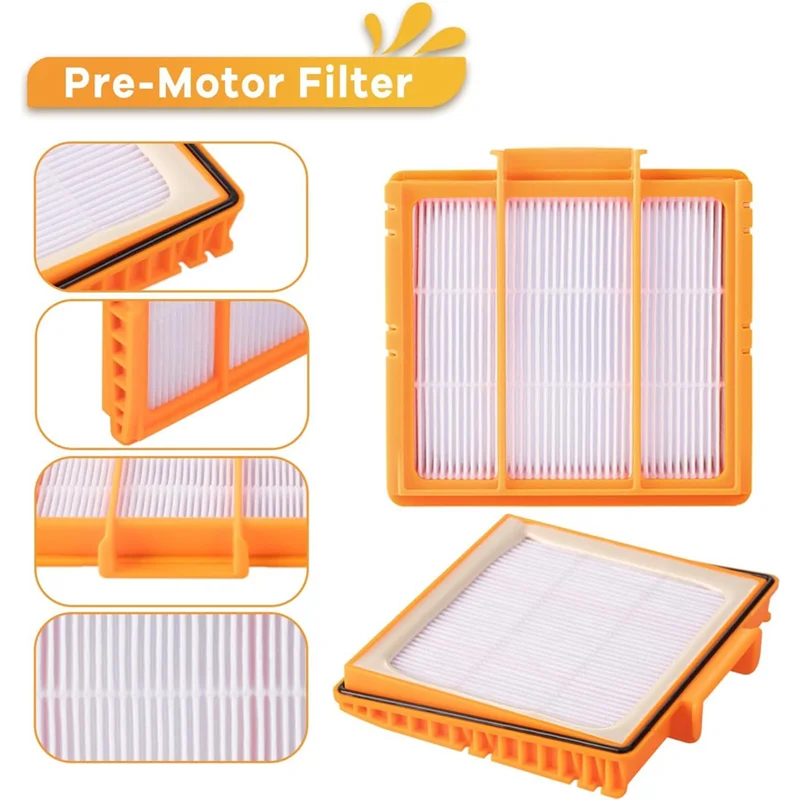 ABVI-Side Brushes Pre-Motor Filters Replacement Parts For Shark AI AV2511AE AV2501S AV2610WA Vacuum Cleaner Parts