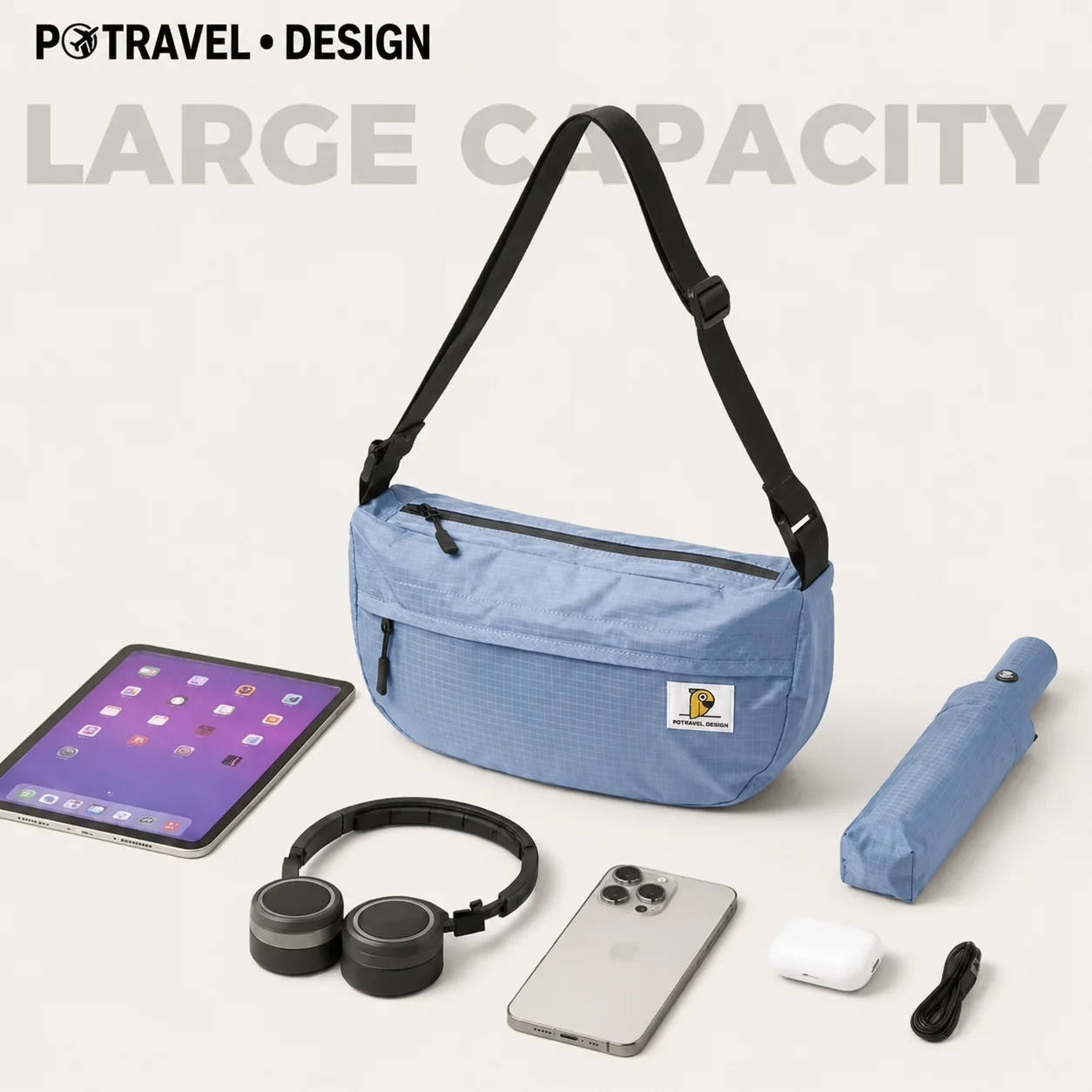 Casual Crossbody Bags For Men Women Shoulder Messenger Bag Large Capacity Small Fashion Travel Handbag Boys Girls Sling Bag