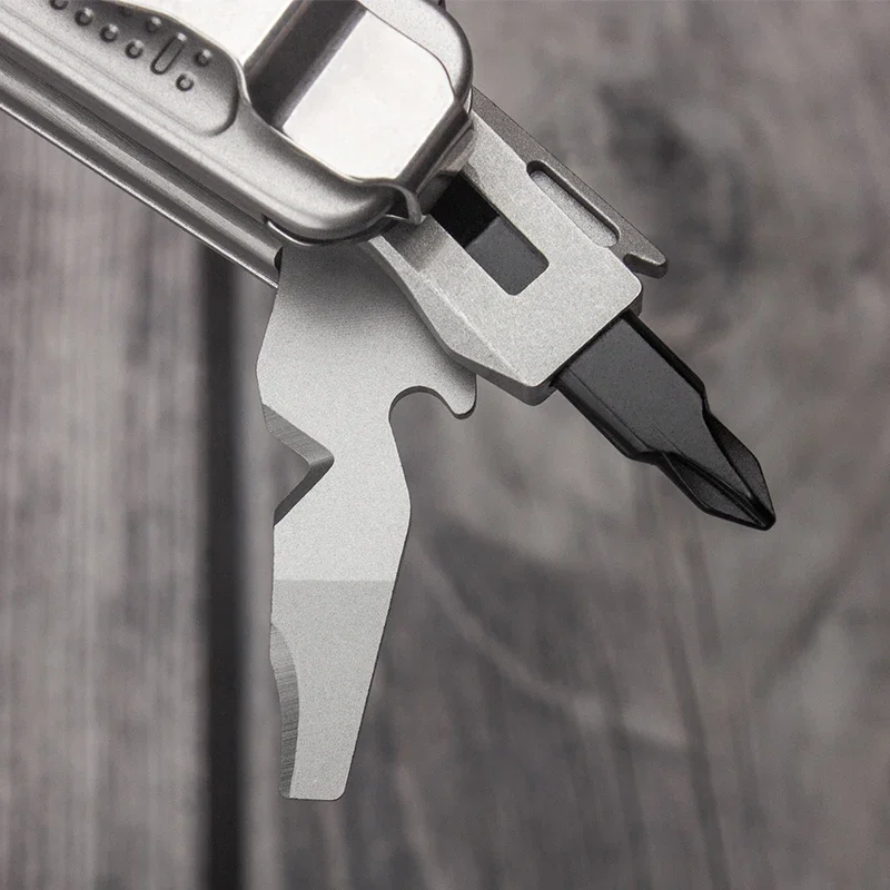 BHBT Tang Lipat Multifungsi Baru untuk Berkemah Luar Ruangan EDC Tang Alat Kombinasi Portabel dengan Klip Belakang Dapat Dilepas