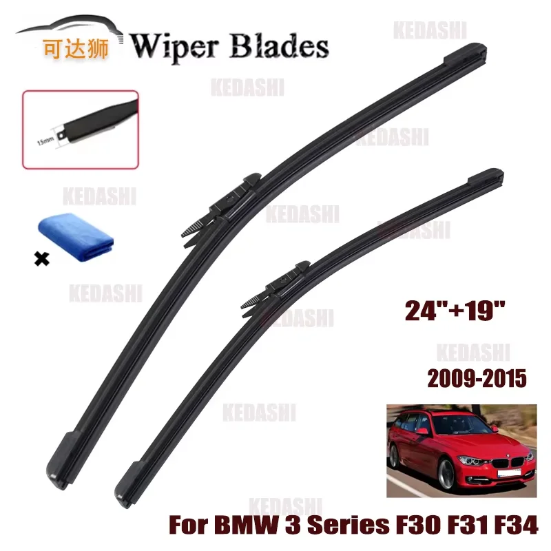 For BMW 3 Series F30 F31 F34 GT 2012-2018 Car Wiper Blades Brushes Windshield Windscreen Accessories Washer 335i 328i 320d 340i
