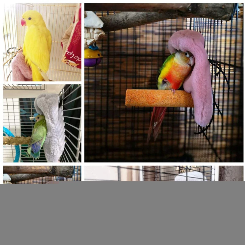 بطانية ببغاء معلقة دافئة ، شال الطيور ، زاوية العش ، الحيوانات الأليفة ، الحيوانات الصغيرة ، خيمة ، زخرفة القفص ، ببغاء ، طائر الحب ، كوكاتيل ، الشتاء