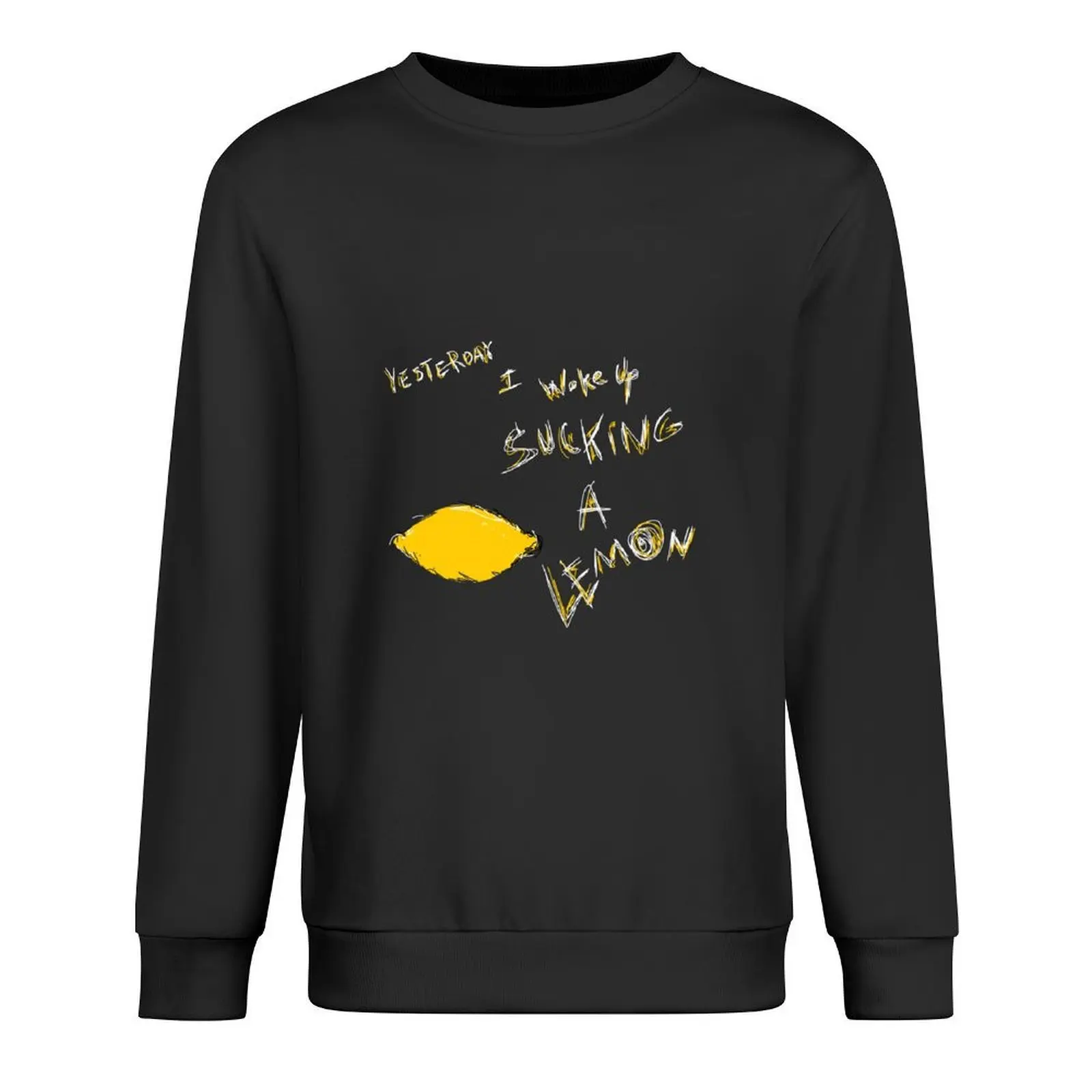 

thom sucking a lemon Pullover mens clothing autumn clothes korean style clothes tracksuit pullover