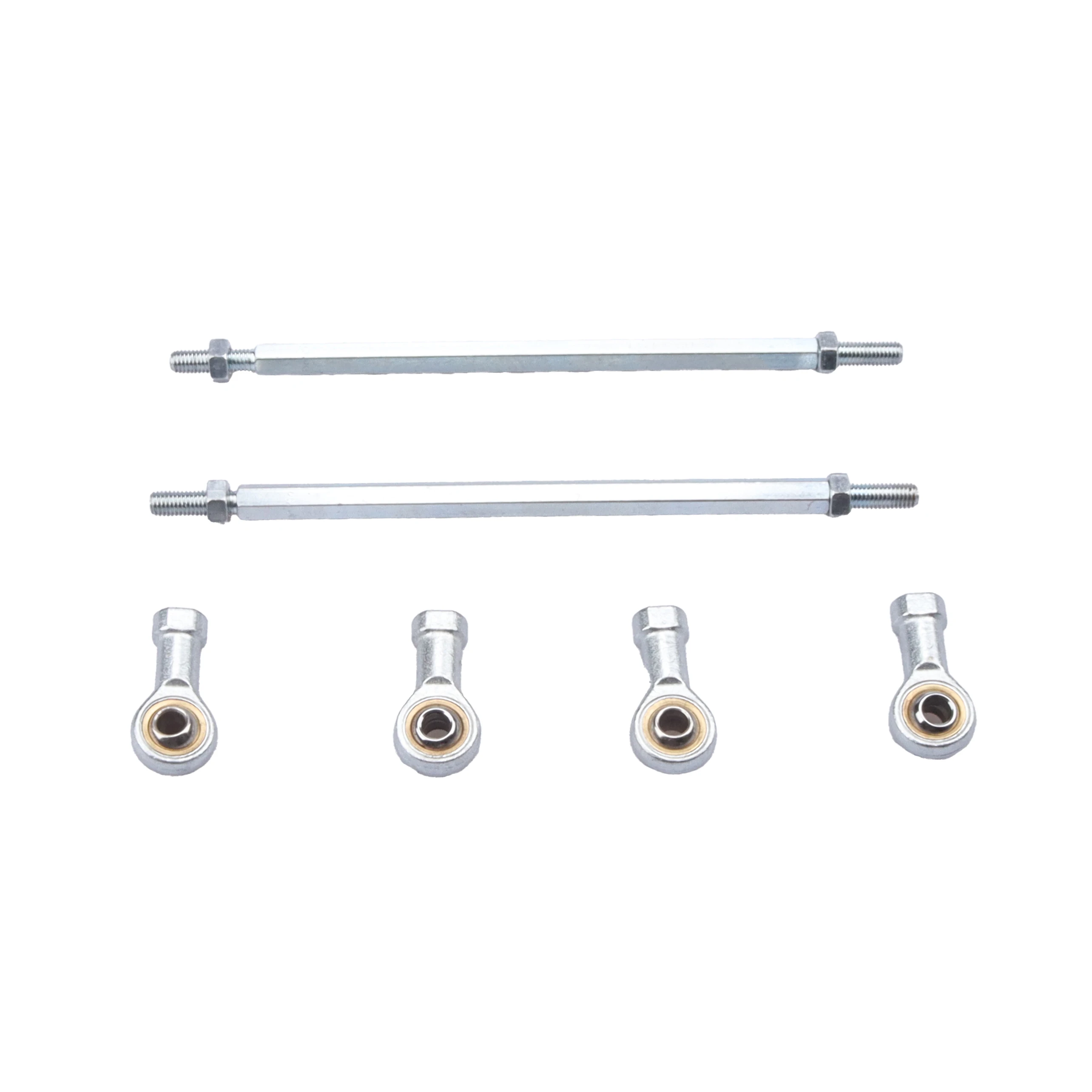 

1 Pair 230mm 8mm Steering Tie Rod Kit Fisheye Ball Joints Accessories For 49cc Electric Mini Kids Beach Car Go-Kart Quad Bike