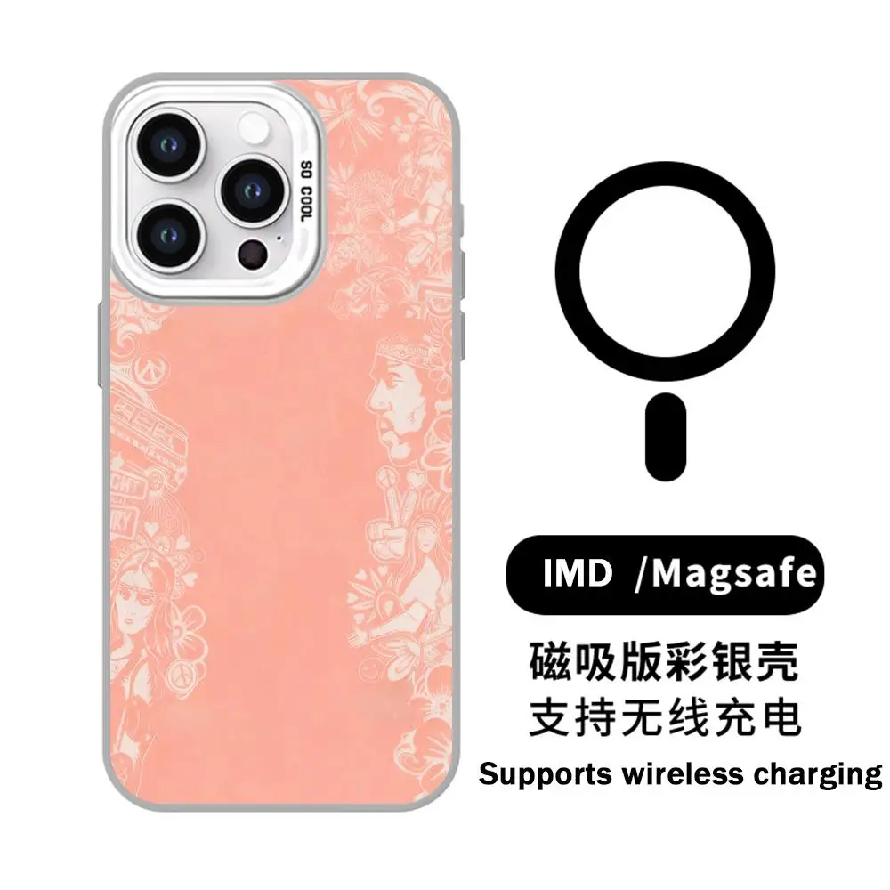 M-mon-sters drink E-energy ins Phone Case White Magnetic IMD Colorful Silver case for iPhone 17 16e 15 14 13 12 11 Pro Max Plus - view 4